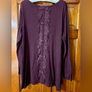 Apt. 9 Women's Sweater in Deep Purple
